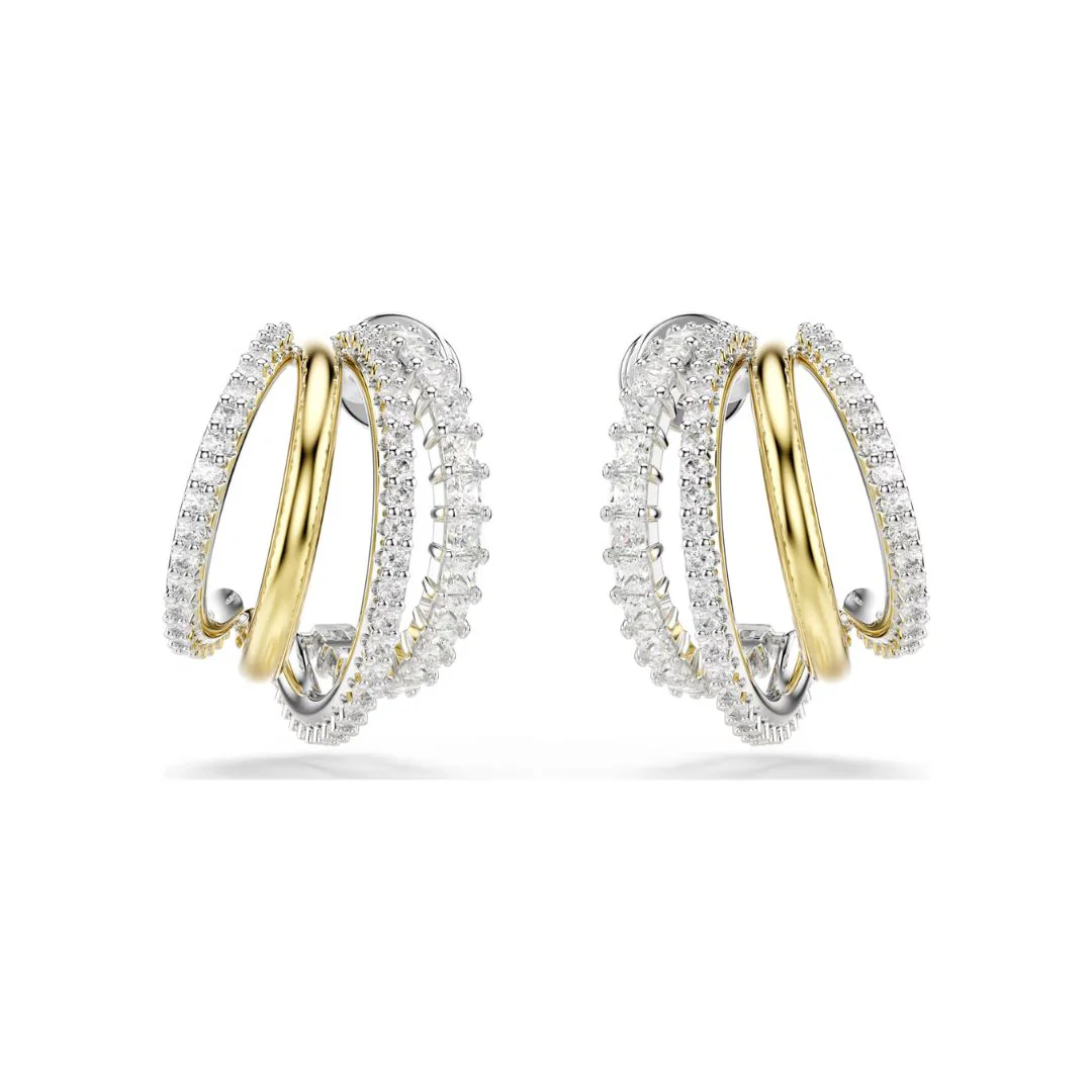 Swarovski Hyperbola korvakorut, keltakullanväri ja kirkkaat kristallit 5689718 - Image 2