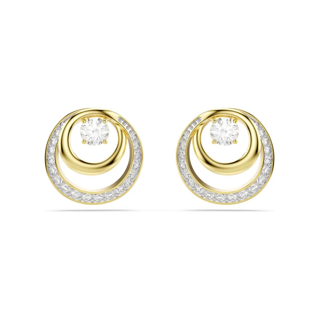 Swarovski Hyperbola korvakorut, keltakullattu ja kirkkaat zirkonit ja kristallit, 5740407 - Image 3