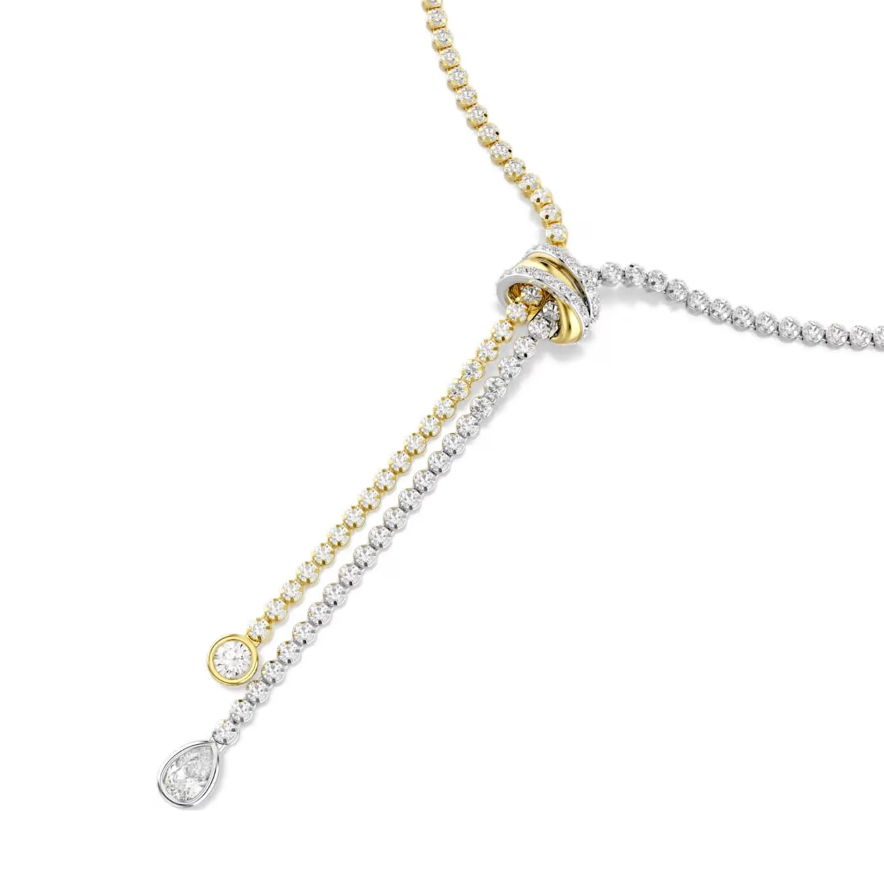 Swarovski Hyperbola Y kaulakoru, kaksivärinen metalli ja kirkkaat zirkoniat, 5752854 - Image 2
