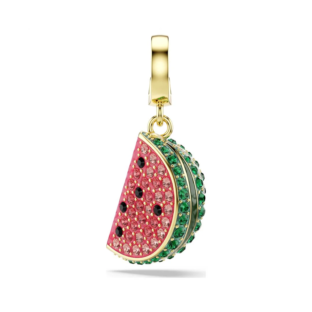 Swarovski Idyllia charm, keltakullattu ja eriväriset kristallit, 5743134