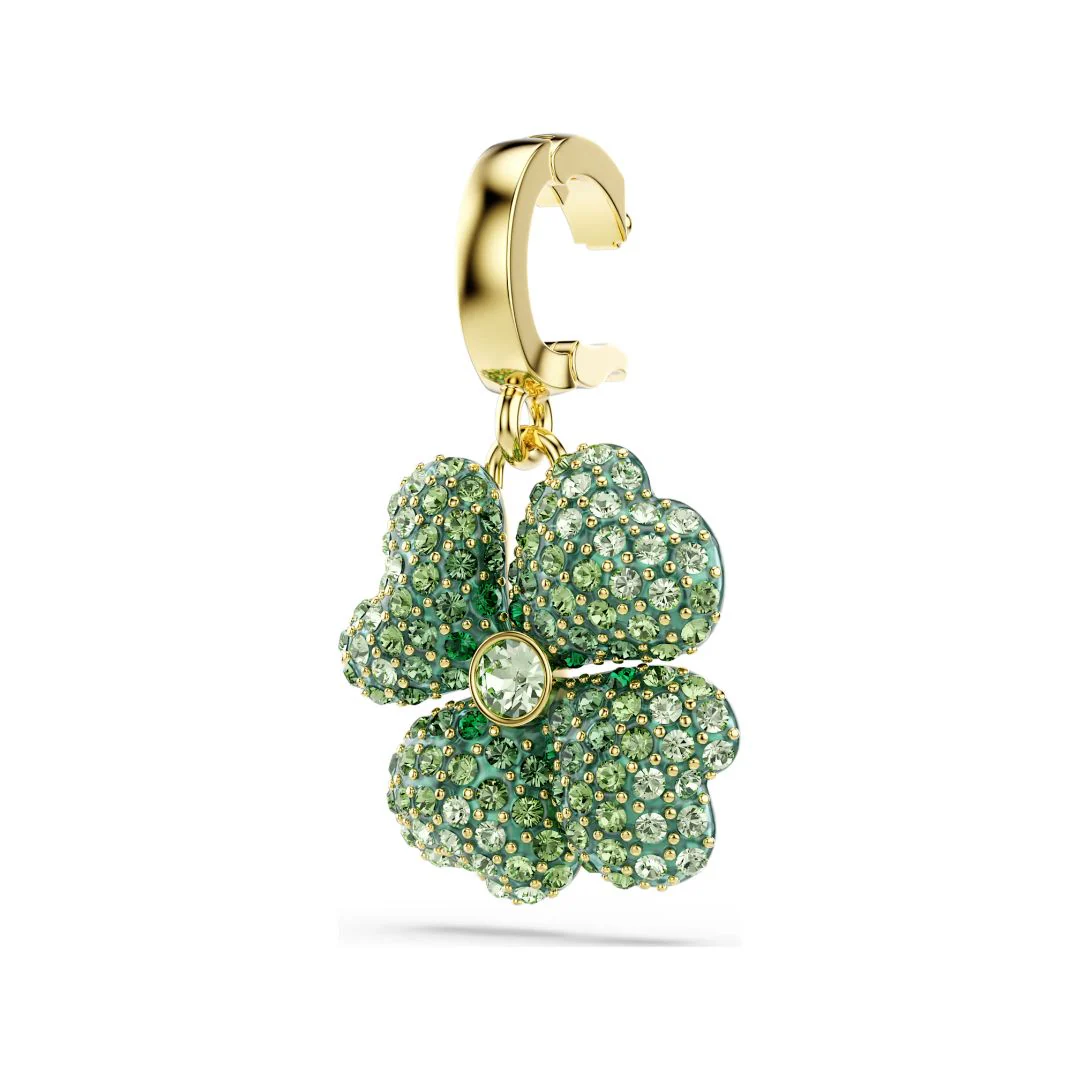 Swarovski Idyllia charm, keltakullattu ja vihreät kristallit, 5743130 - Image 4