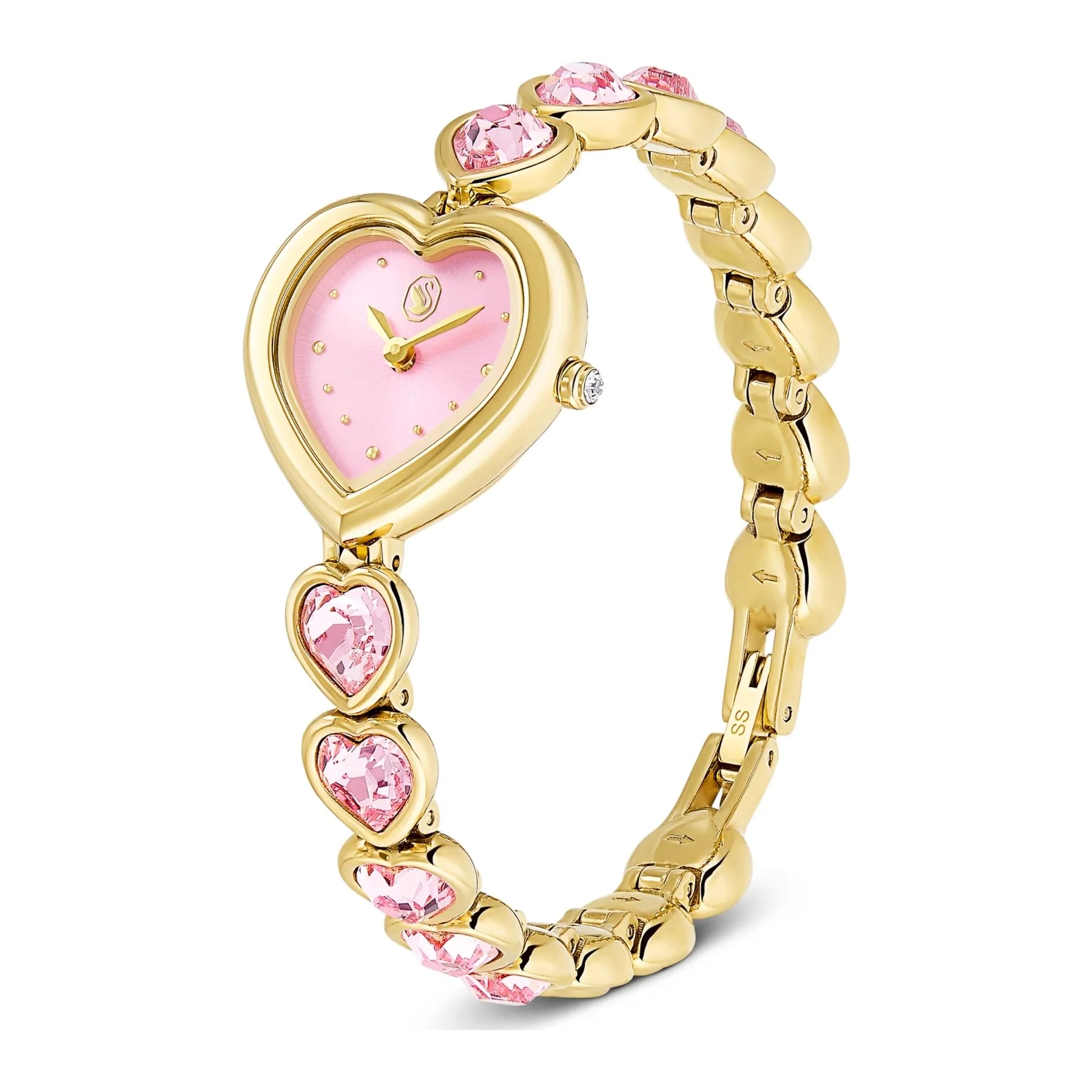 Swarovski Idyllia Heart rannekello, kullattu, sydänkristalliranneke, 5741519 - Image 2