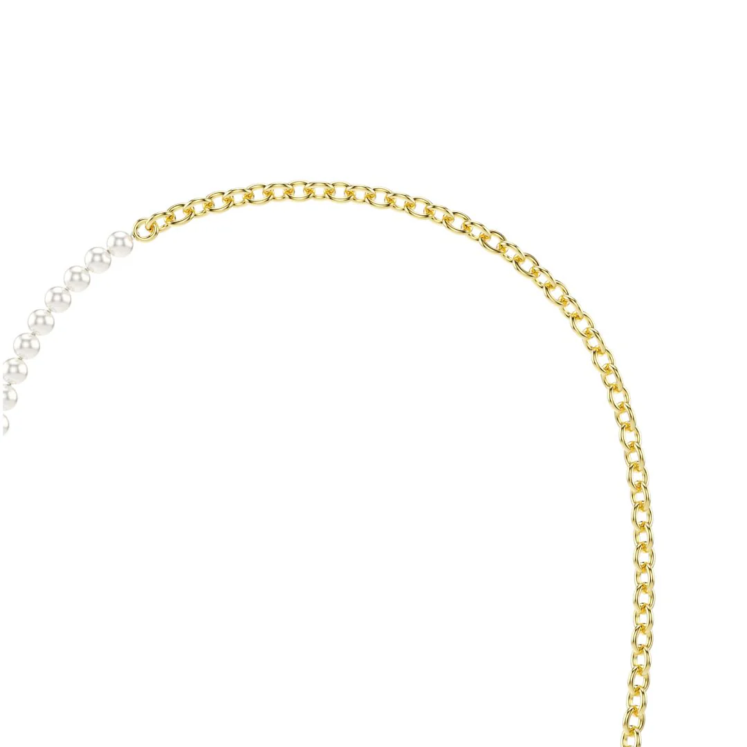 Swarovski Idyllia kaulakoru, keltakullattu, valkoiset helmet ja zirkonit, 5742961 - Image 5