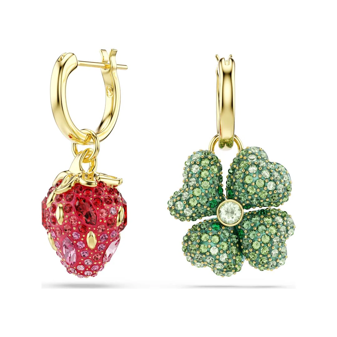 Swarovski Idyllia korvakorut, 3 helan setti, keltakullattu ja eriväriset kristallit, 5742681 - Image 5