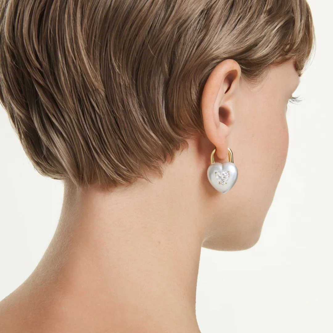 Swarovski Idyllia korvakorut, keltakullattu ja kirkkaat zirkonit, 5737297 - Image 2