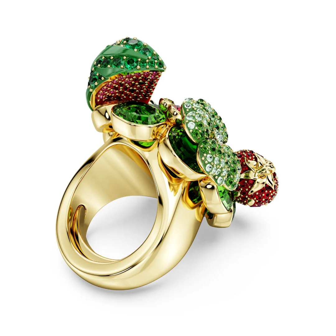 Swarovski Idyllia Motif sormus, keltakullattu ja eriväriset kristallit - Image 5