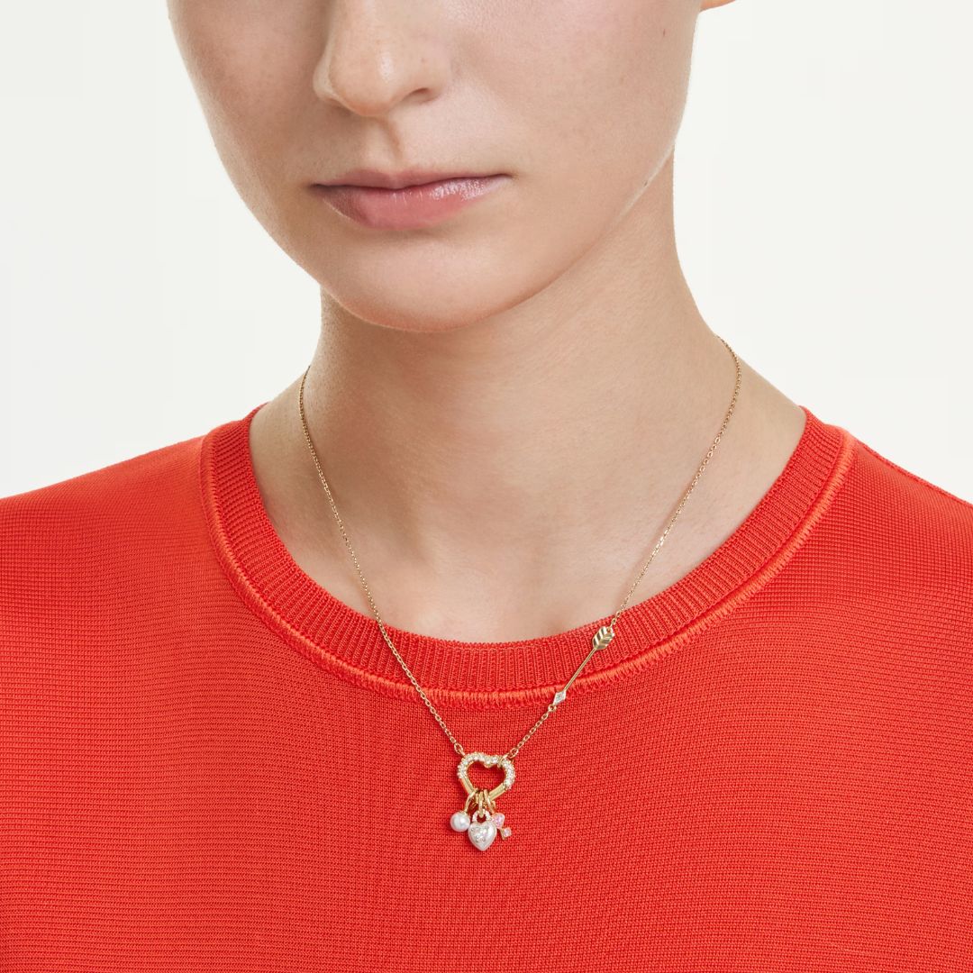 Swarovski Idyllia riipus, keltakullattu, eriväriset kristallit ja zirkonit, 5737290 - Image 2