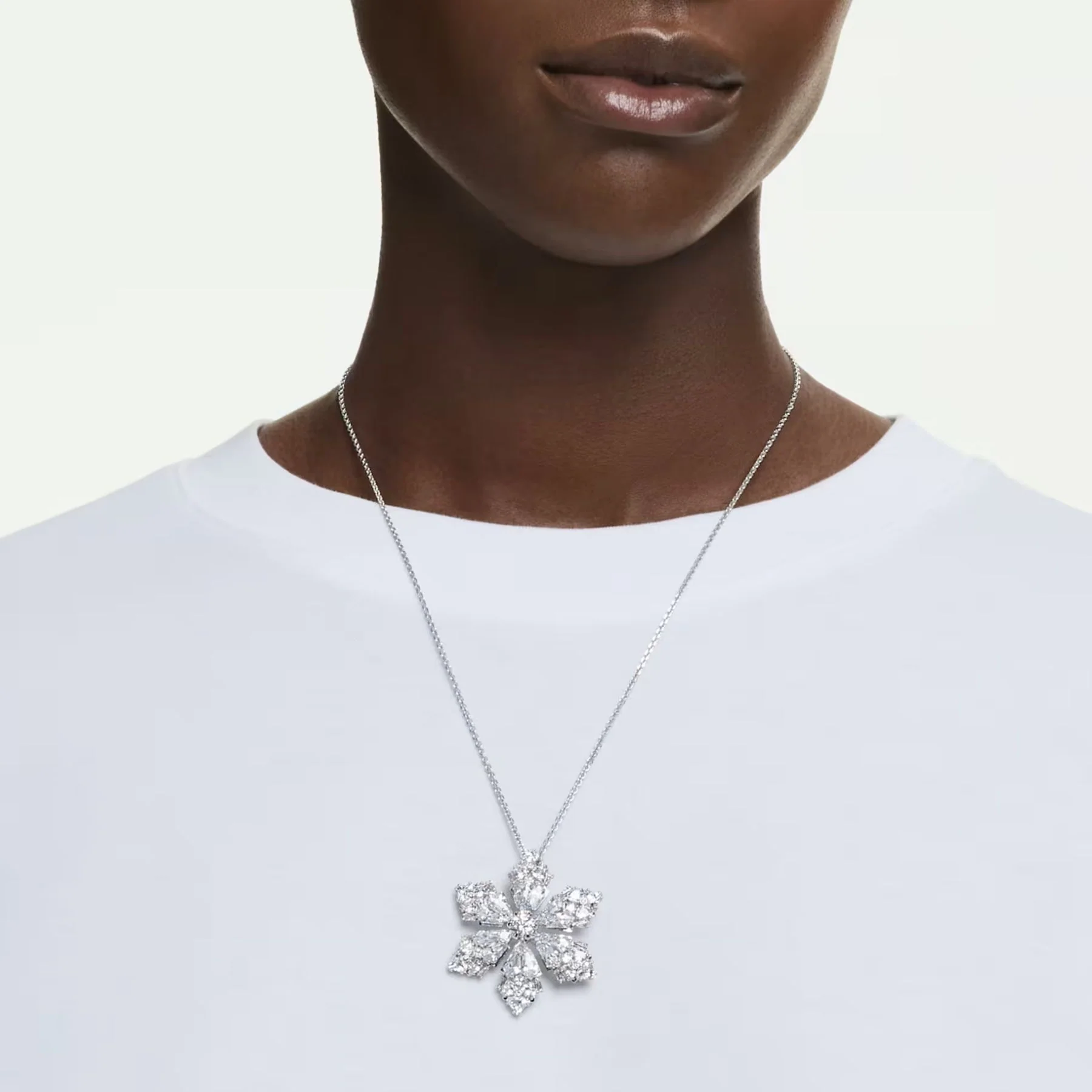 Swarovski Idyllia riipus/rintakoru, vaalea metalli ja kirkkaat kristallit, 5754685 - Image 5