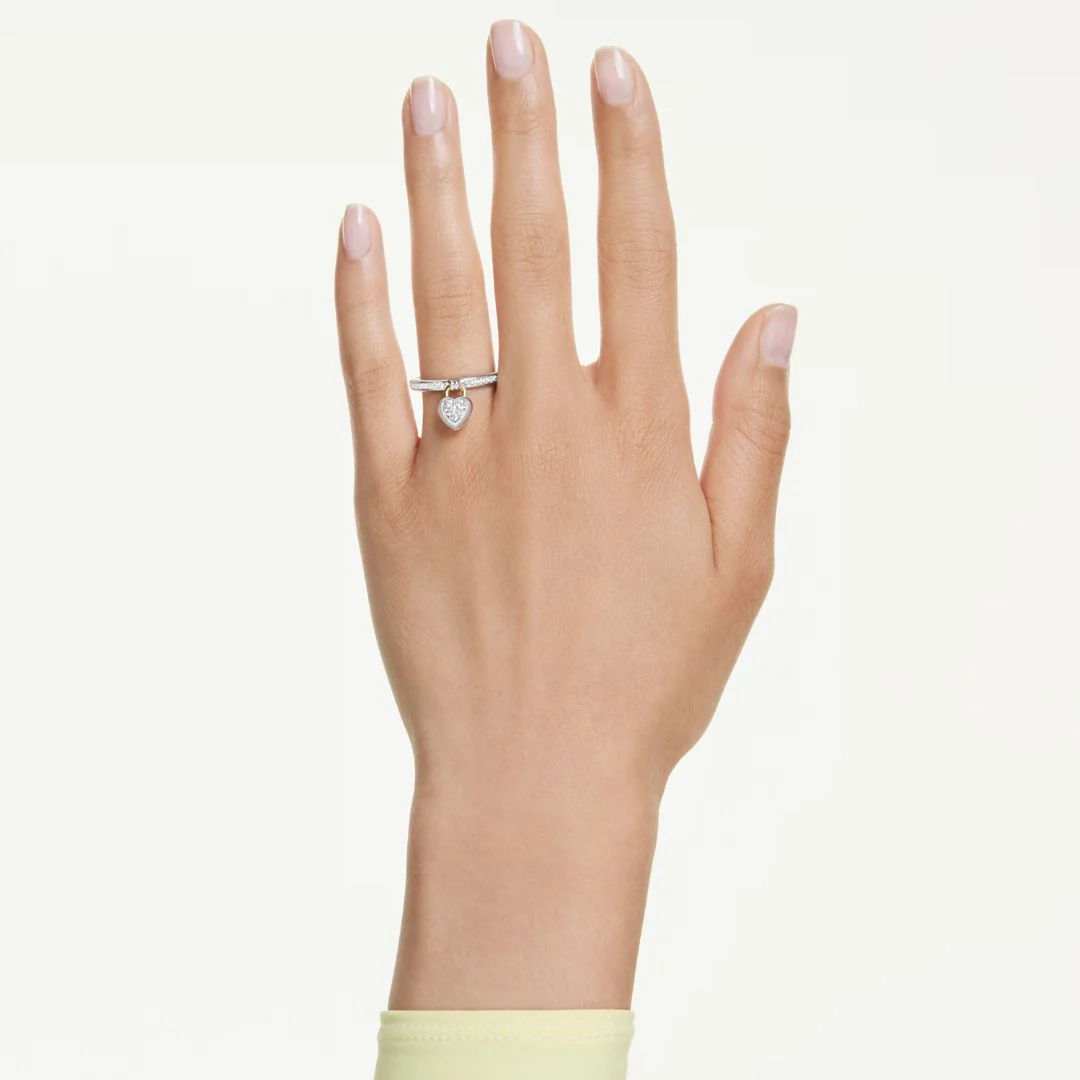 Swarovski Idyllia sormus, keltakullattu ja vaaleanpunainen kristalli - Image 2