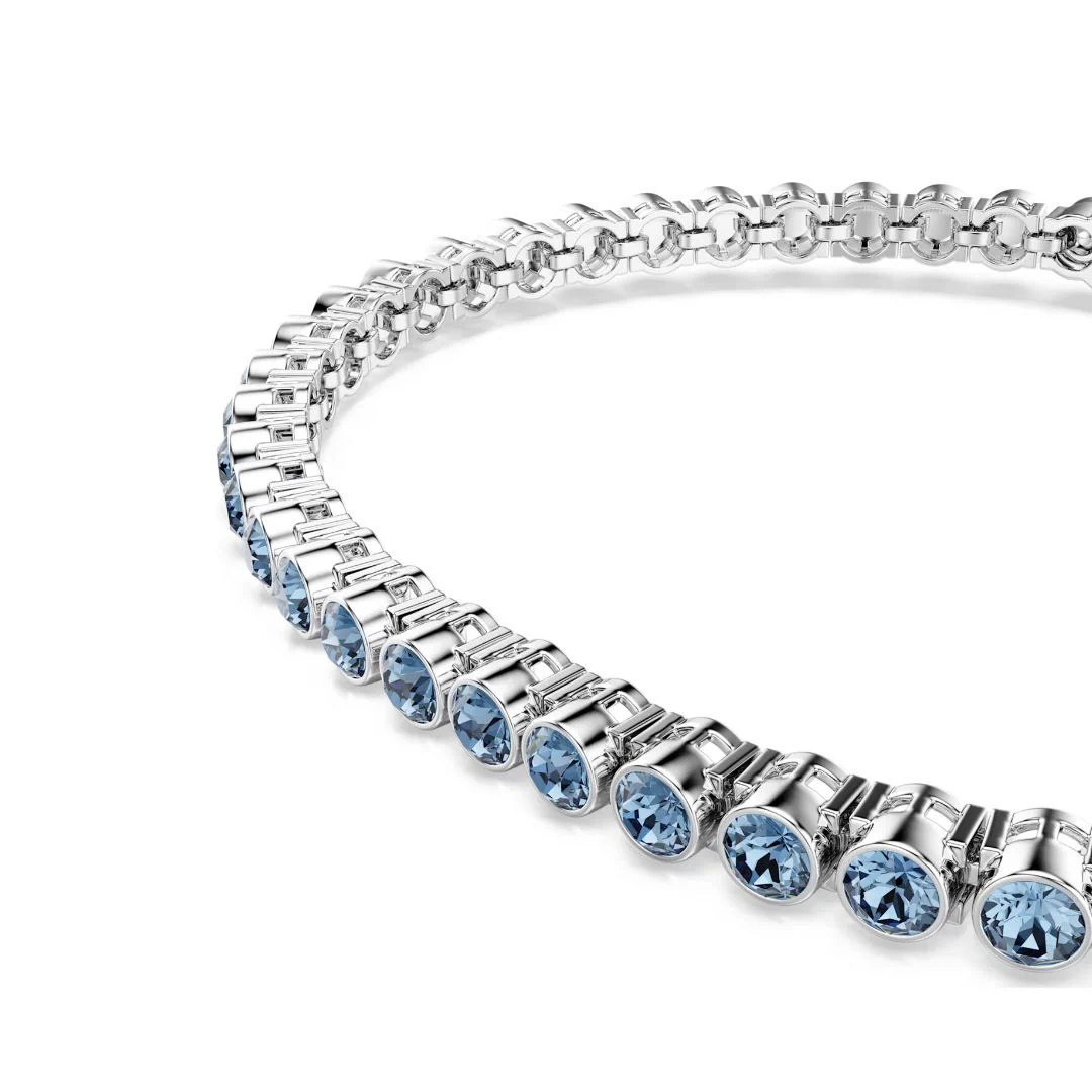 Swarovski Imber Emily Tennis rannekoru, vaalea metalli ja siniset kristallit, 5734239 - Image 2