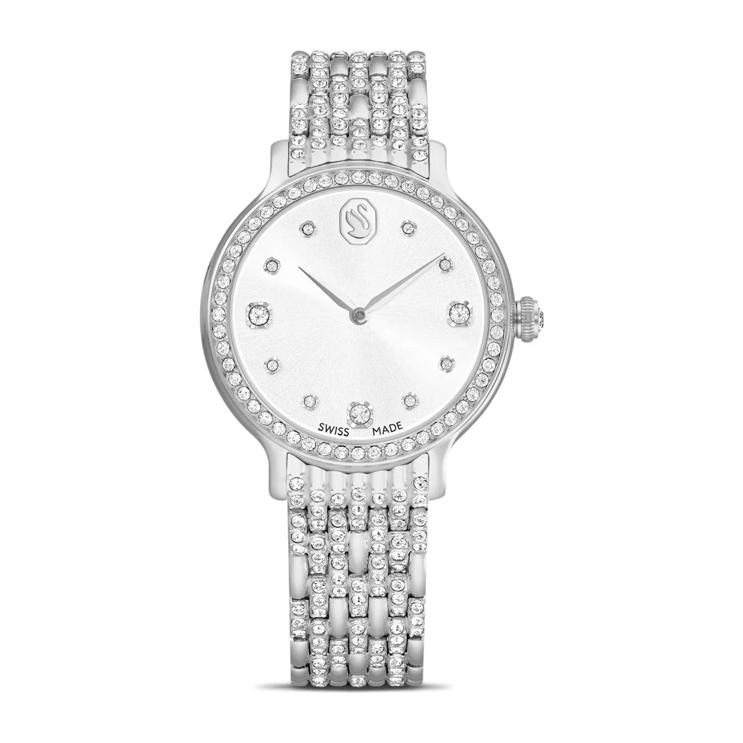 Swarovski Imber rannekello, vaalea metalli ja kirkkaat kristallit, 5693634