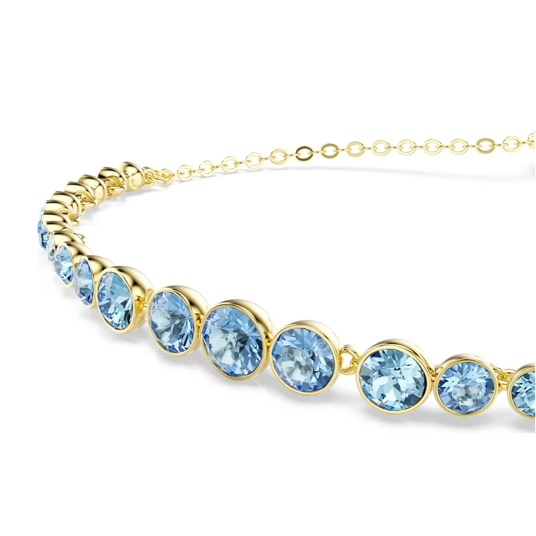 Swarovski Imber rannekoru, keltakullattu ja siniset kristallit, 5757824 - Image 2