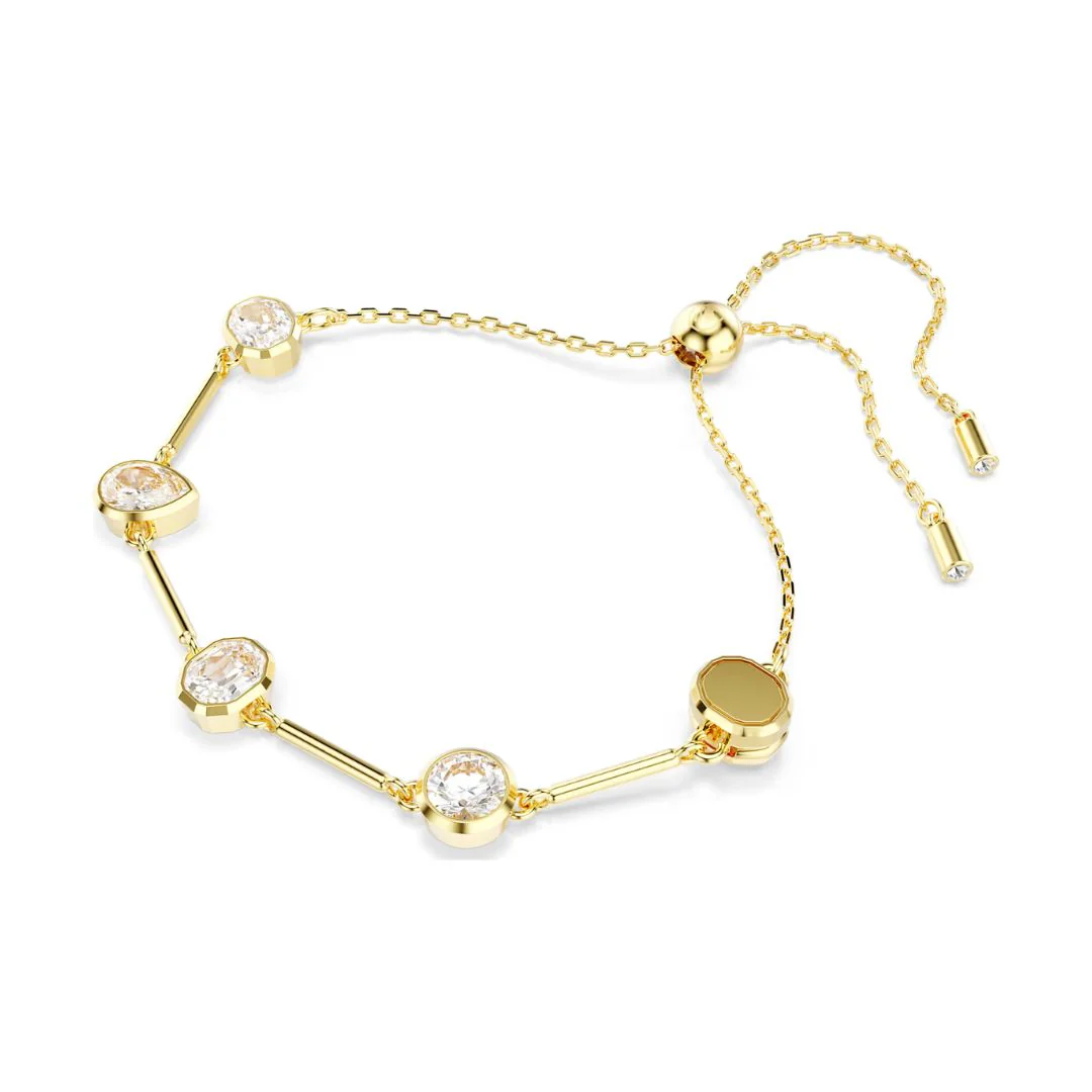Swarovski Imber Tennis kaulakoru ja rannekoru -setti, keltakullattu ja kirkkaat kristallit, 5705481 - Image 4
