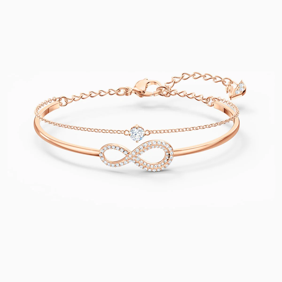 Swarovski Infinity kristallirannekoru, rose
