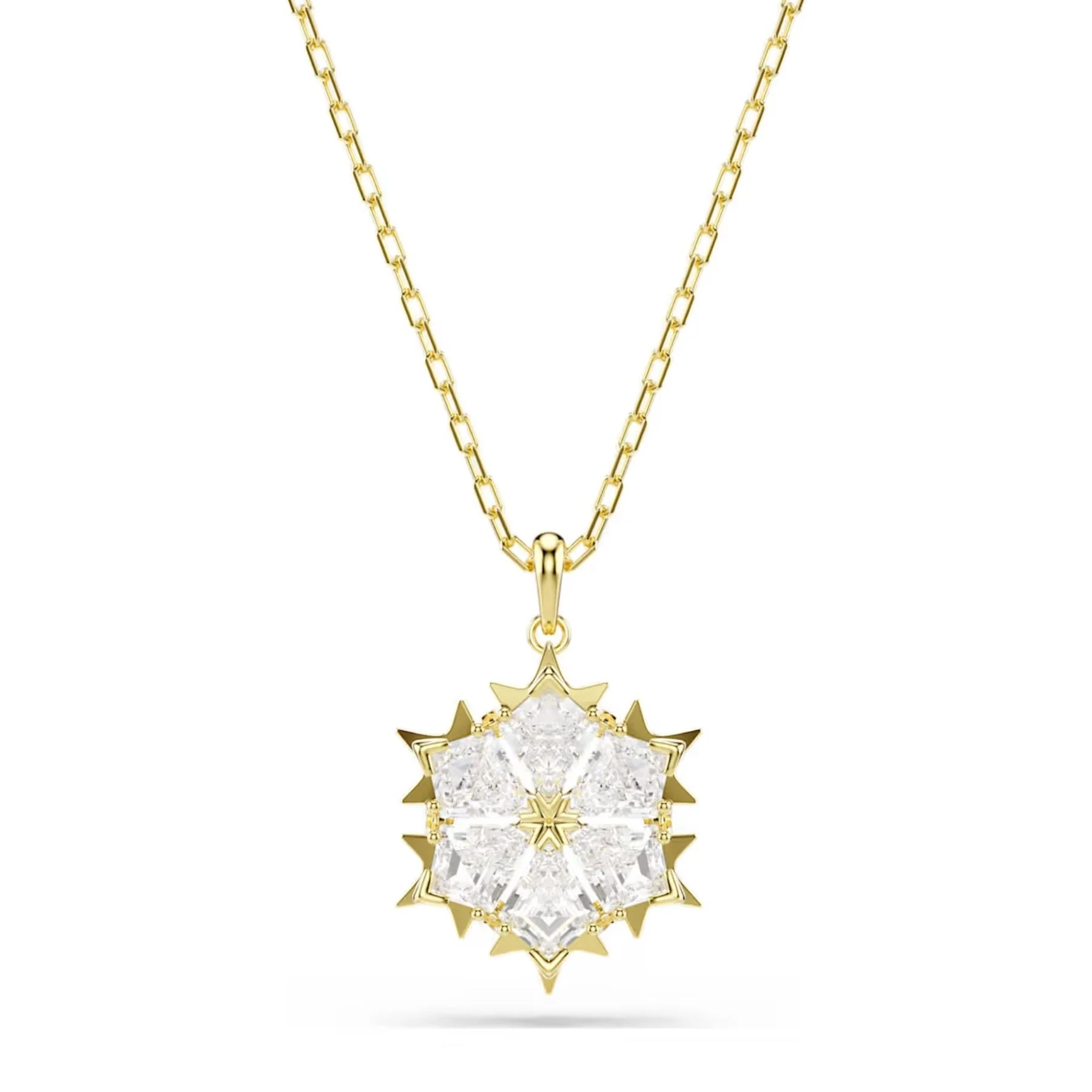 Swarovski Magic korusetti, riipus ja korvakorut, keltakullattu ja kirkkaat zirkonit, 5758002 - Image 2