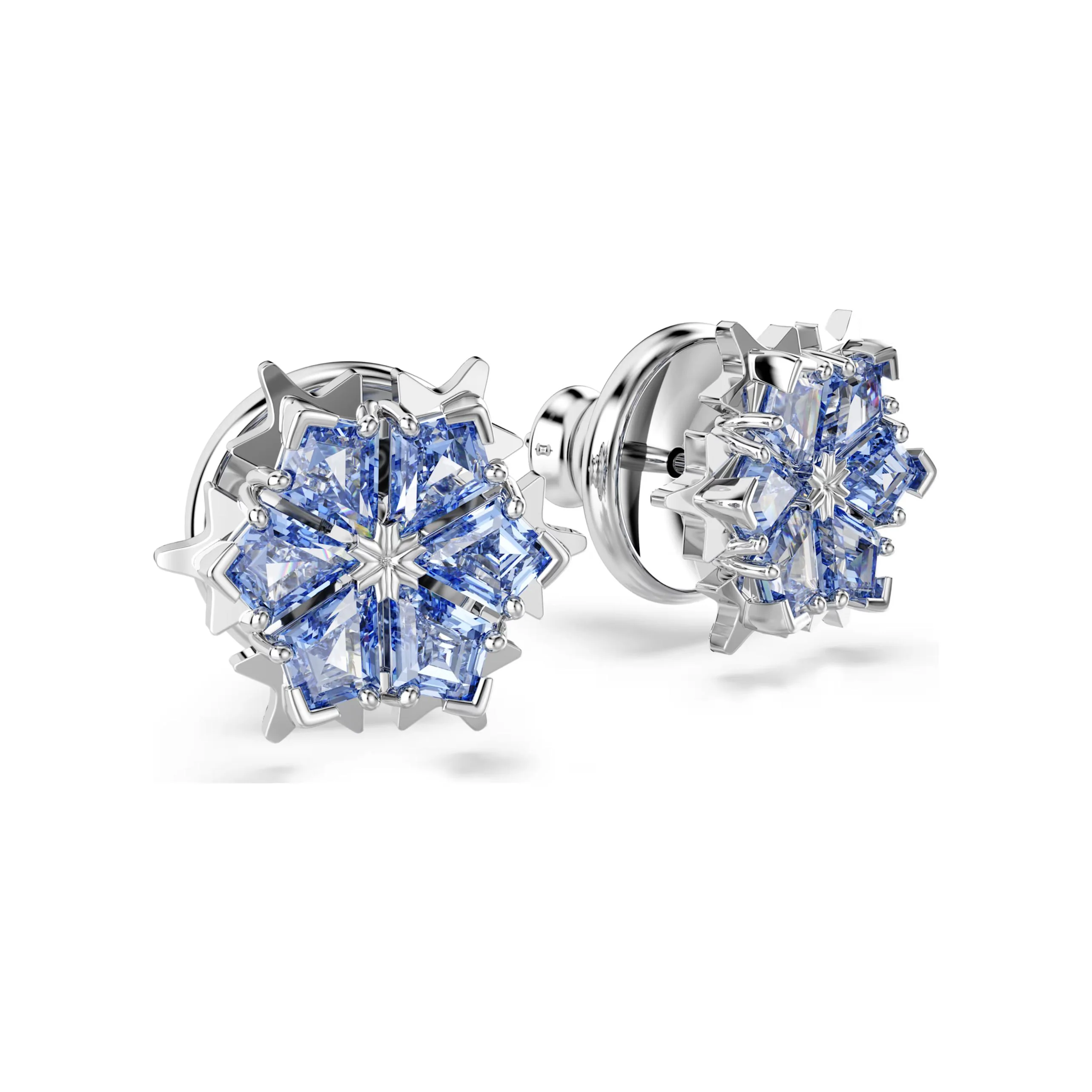 Swarovski Magic Snowflake korvakorut, vaalea metalli ja siniset kristallit 5734242 - Image 3