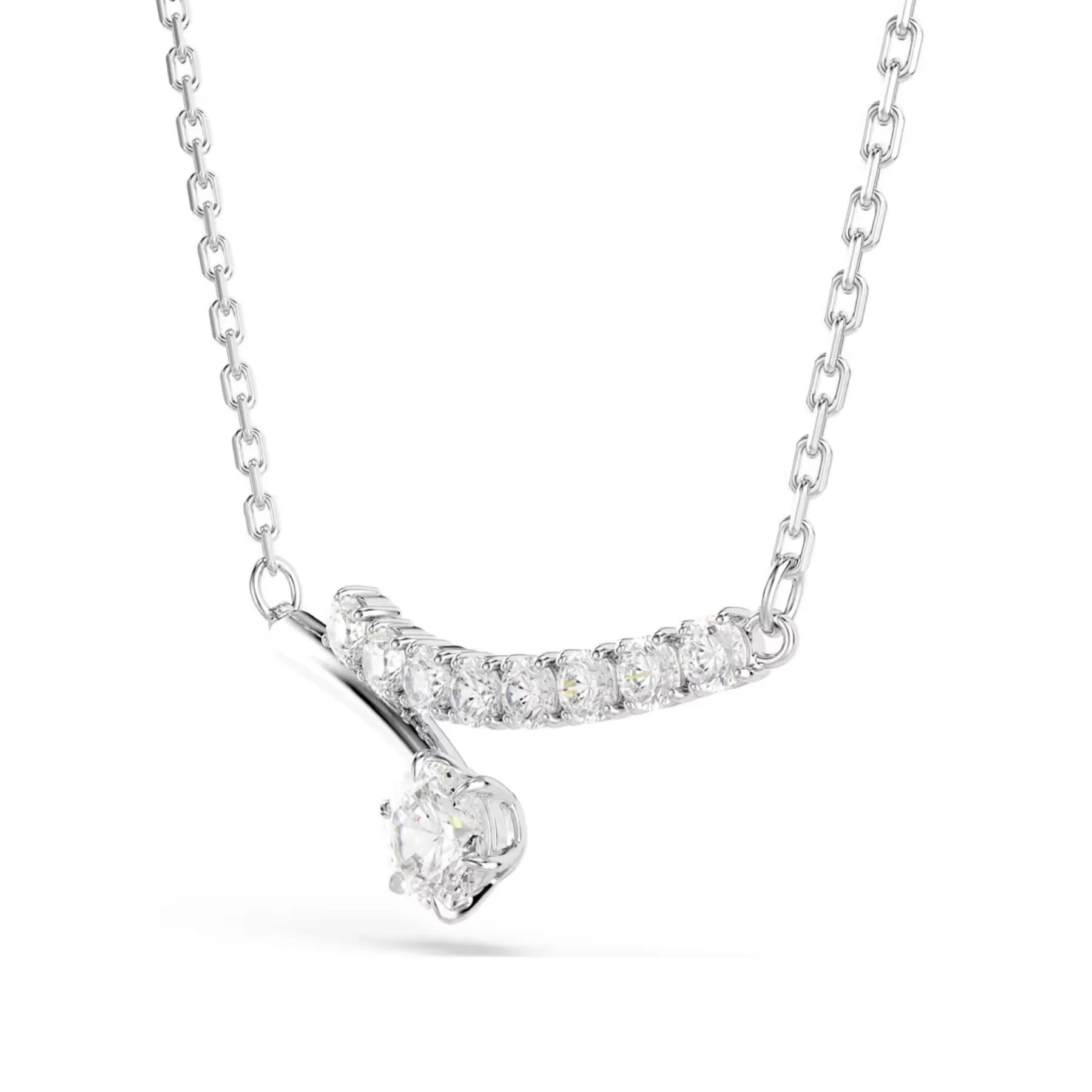 Swarovski Matrix kaulakoru, vaalea metalli ja kirkkaat zirkoniat, 5753568 - Image 2