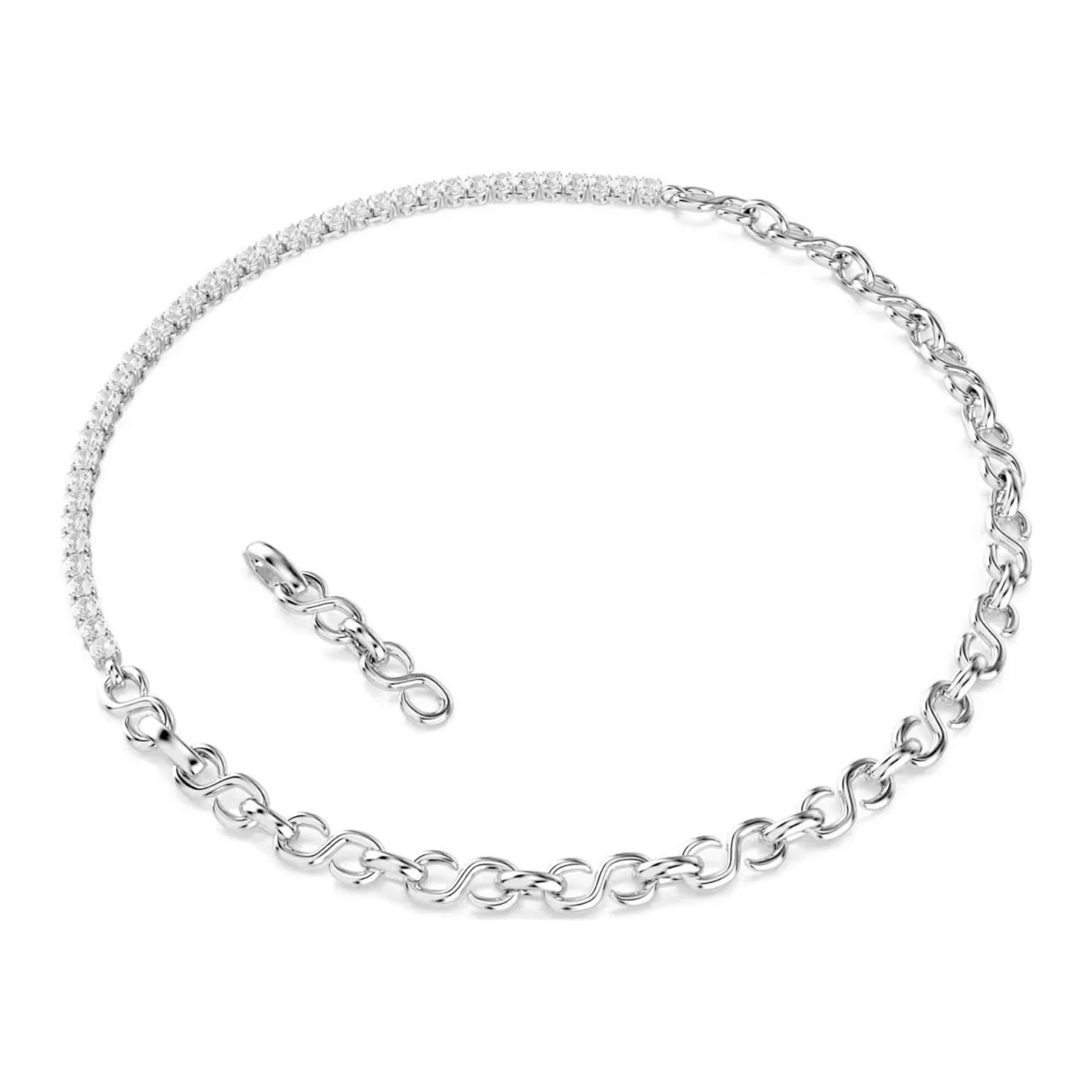 Swarovski Matrix kaulakoru, vaalea metalli ja kirkkaat zirkonit, 5747732 - Image 2