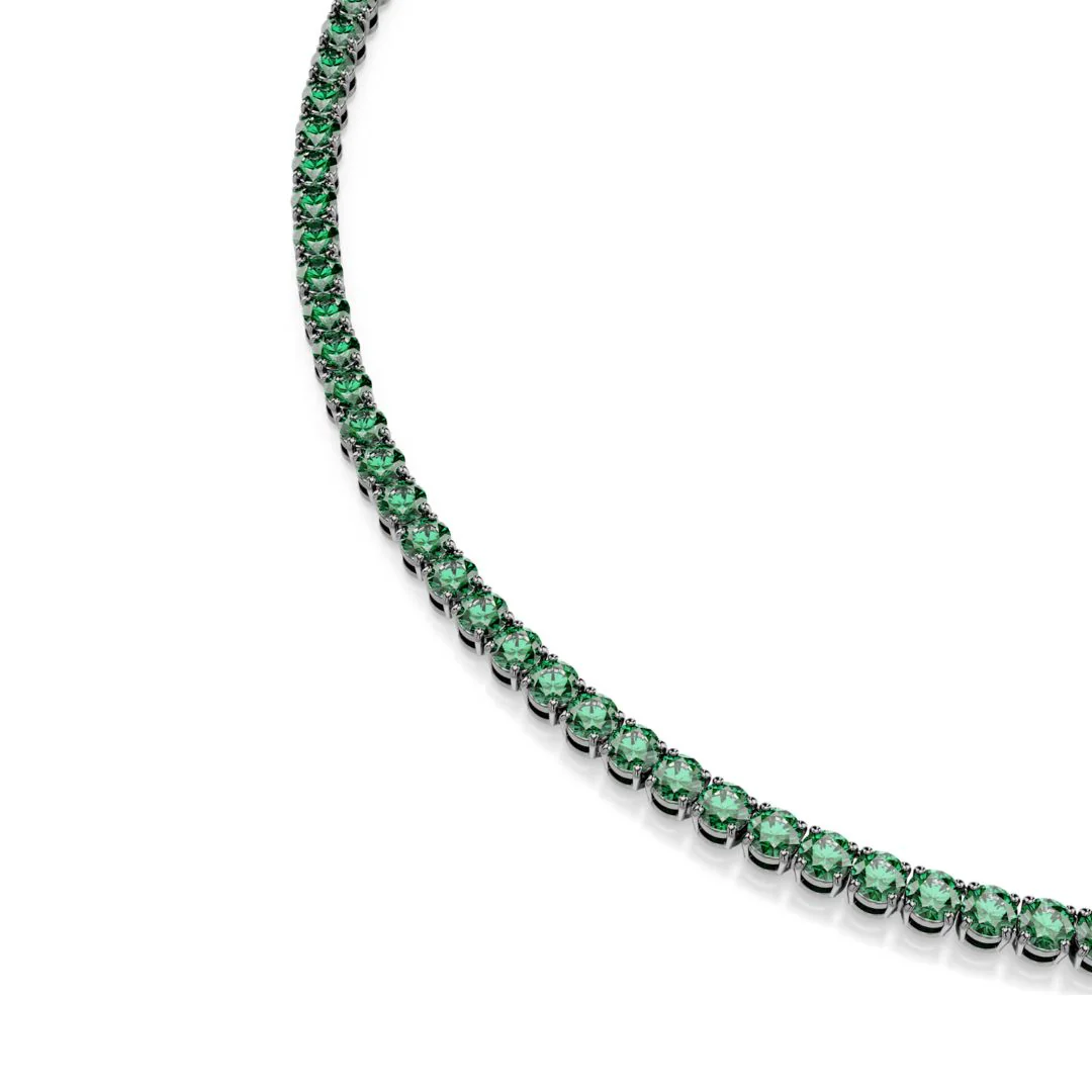 Swarovski Matrix kaulakoru, vihreät zirkonit - Image 4