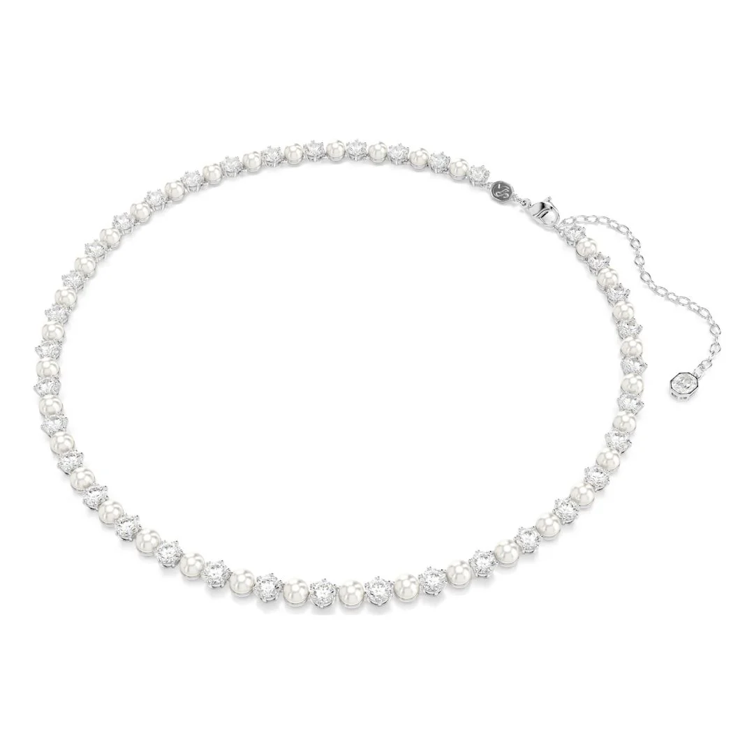 Swarovski Matrix korusetti, kirkkaat zirkonit ja valkoiset helmet 5742040 - Image 3