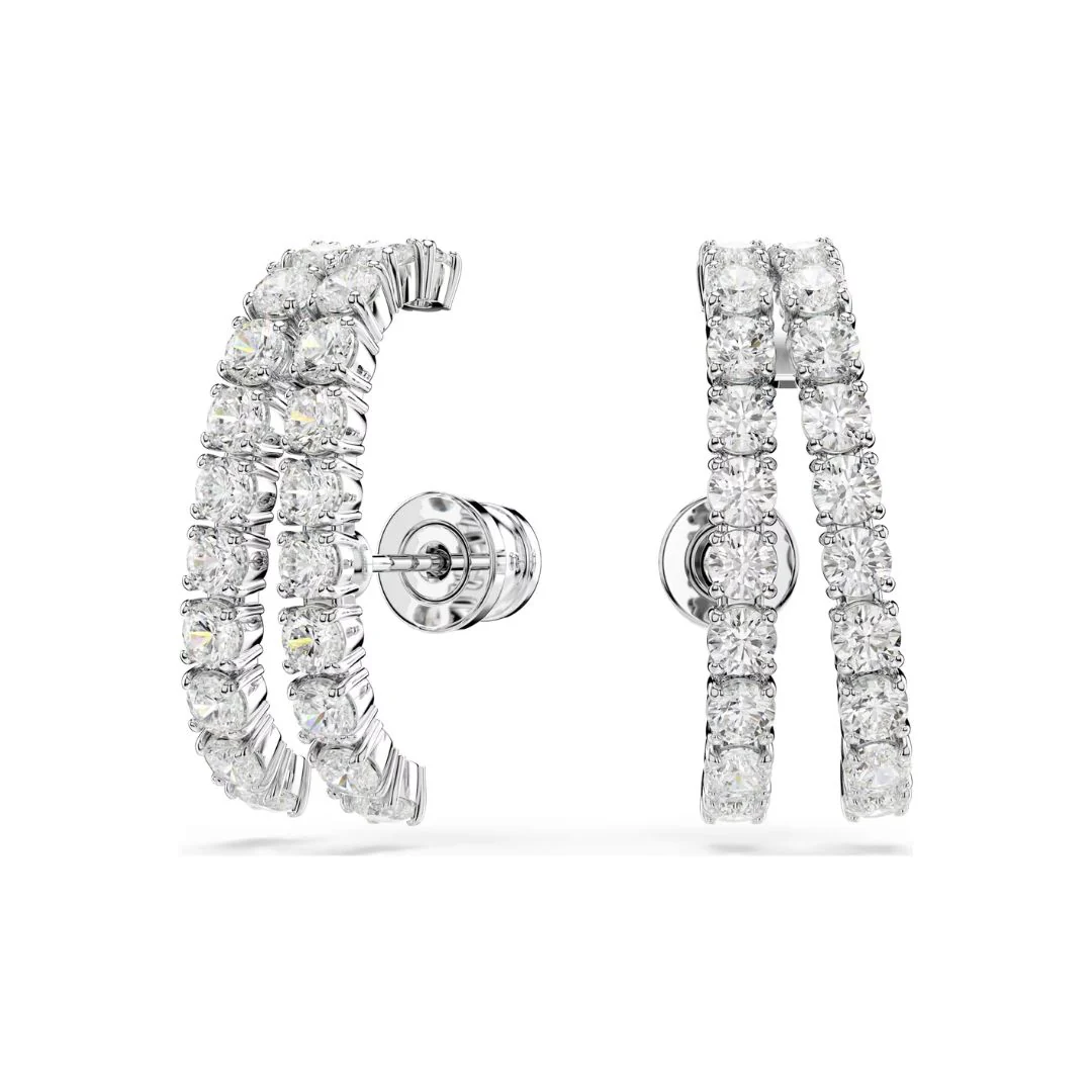 Swarovski Matrix korvakorut, vaalea metalli ja kirkkaat zirkonit 5705835