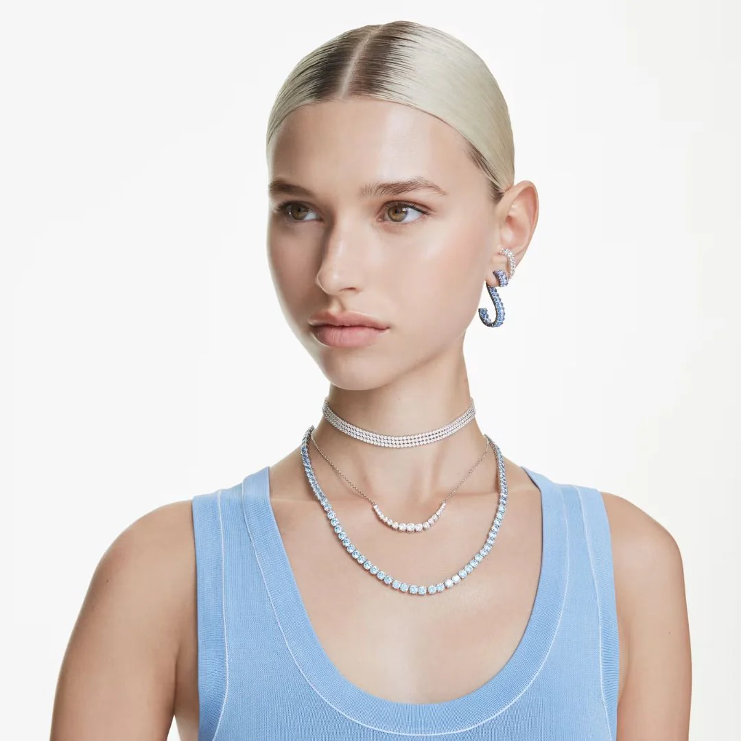 Swarovski Matrix korvakorut, vaalea metalli ja kirkkaat zirkonit 5705835 - Image 3