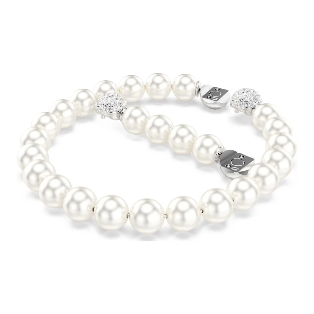 Swarovski Matrix rannekoru, valkoiset helmet ja kirkkaat zirkonit, 5747747 - Image 5