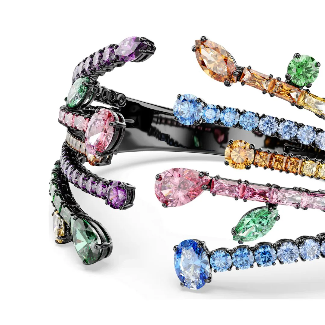 Swarovski Matrix rannerengas, eriväriset kristallit - Image 3