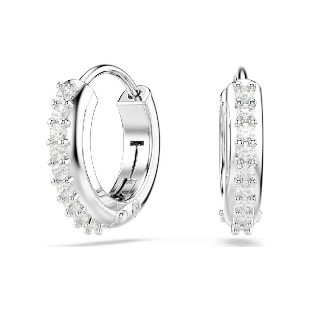 Swarovski Matrix rengaskorvakorut, vaalea metalli ja kirkkaat kristallit 5690670
