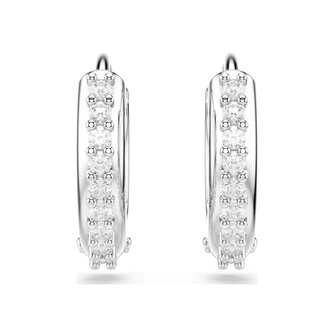 Swarovski Matrix rengaskorvakorut, vaalea metalli ja kirkkaat kristallit 5690670 - Image 2