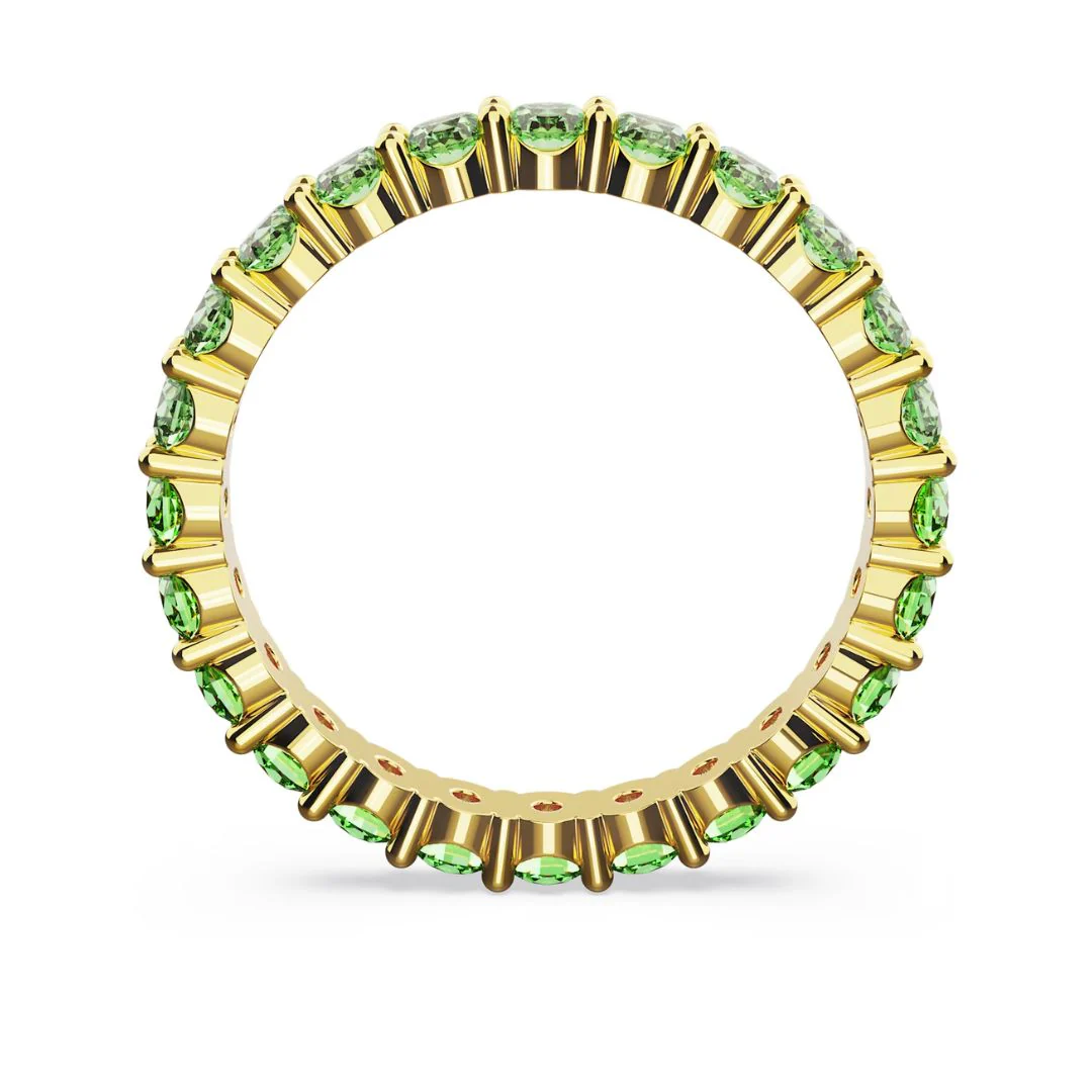 Swarovski Matrix sormus, keltakulta ja vihreät kristallit, 5658660 - Image 3