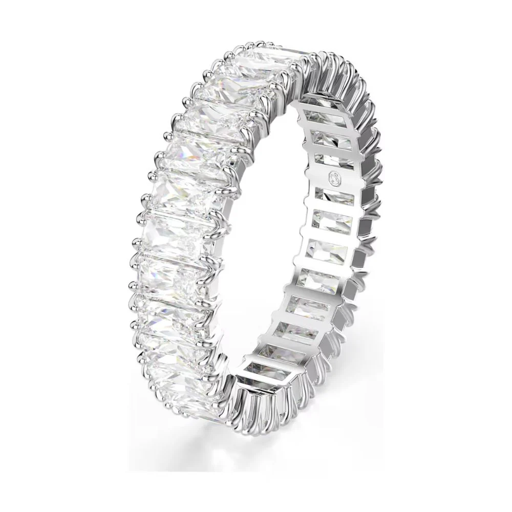 Swarovski Matrix sormus, vaalea ja kirkkaat kristallit