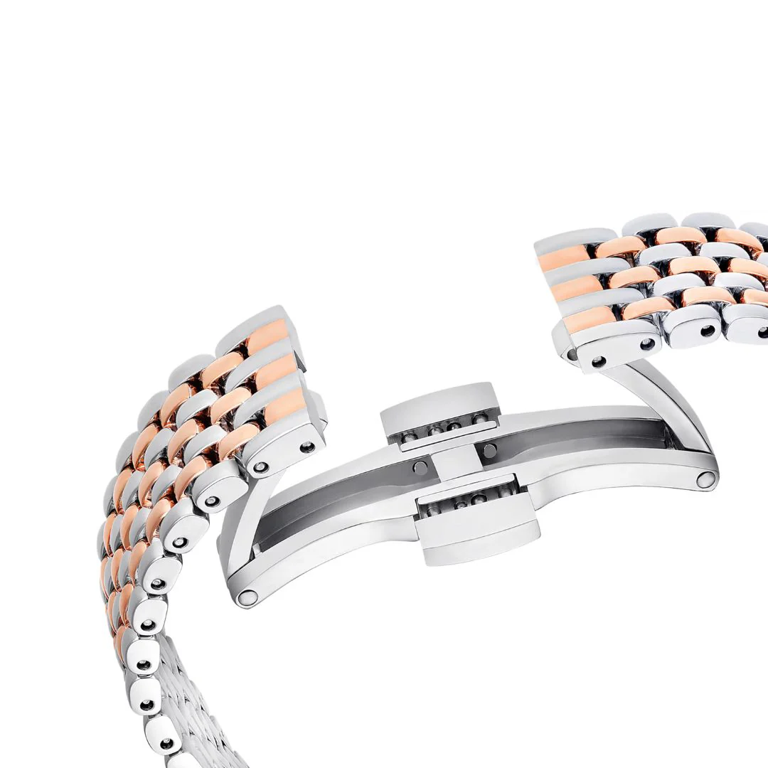 Swarovski Matrix tennis 7-link rannekello, ruusukullanväri, hopeanväri ja kirkkaat kristallit, 5672971 - Image 7