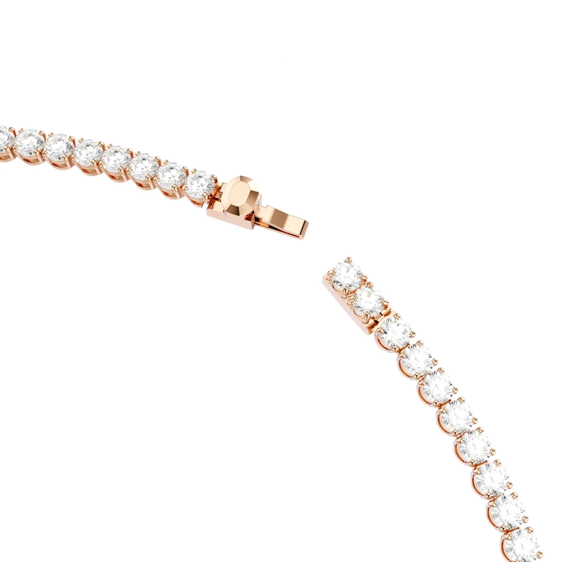 Swarovski Matrix Tennis kaulakoru, rosekullattu ja kirkkaat zirkonit, 5764194 - Image 3