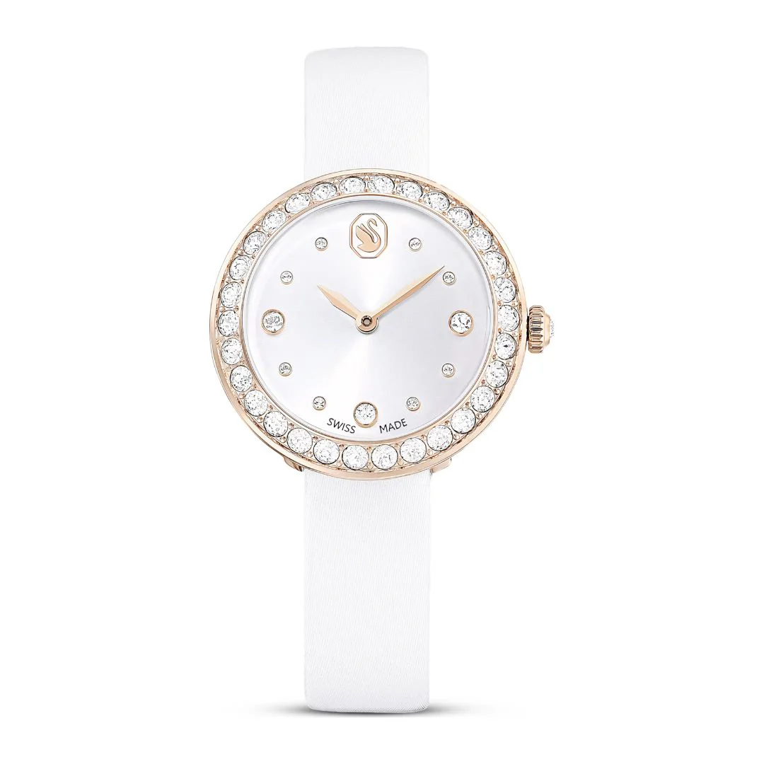 Swarovski Matrix tennis rannekello, samppanjakullanväri ja kirkkaat kristallit, 5710103