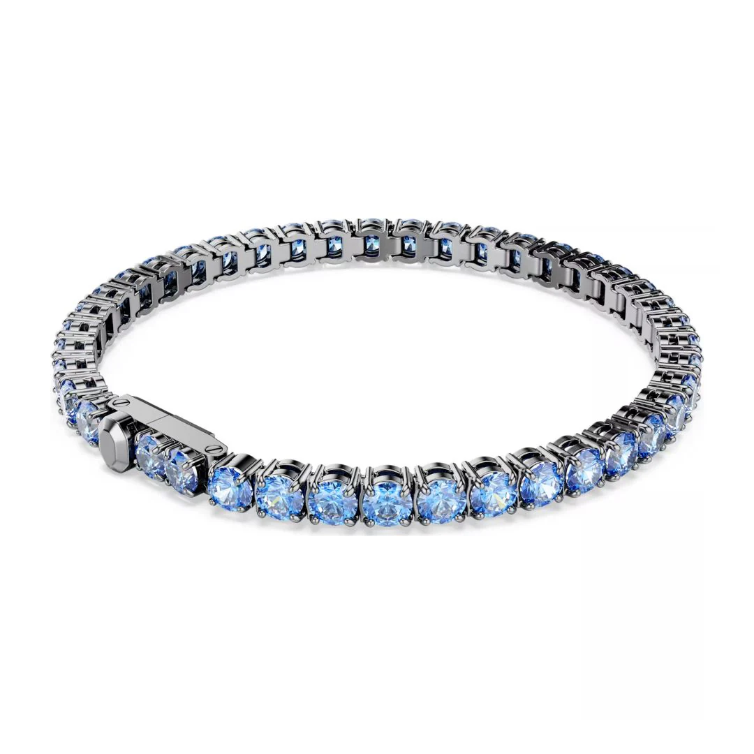 Swarovski Matrix Tennis rannekoru, siniset kristallit - Image 5