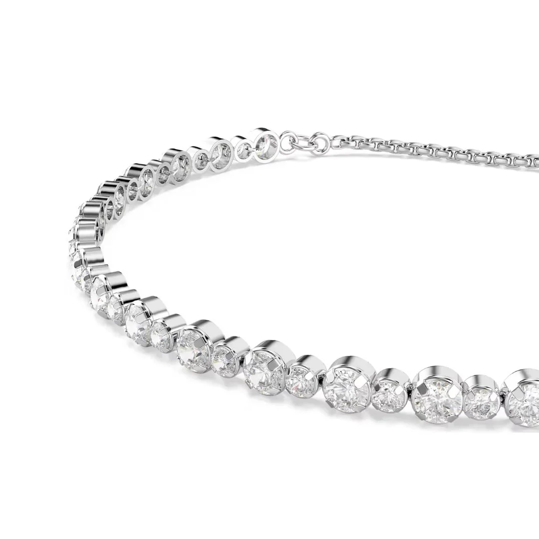 Swarovski Matrix Tennis rannekoru, vaalea metalli ja kirkkaat kristallit, 5677813 - Image 2