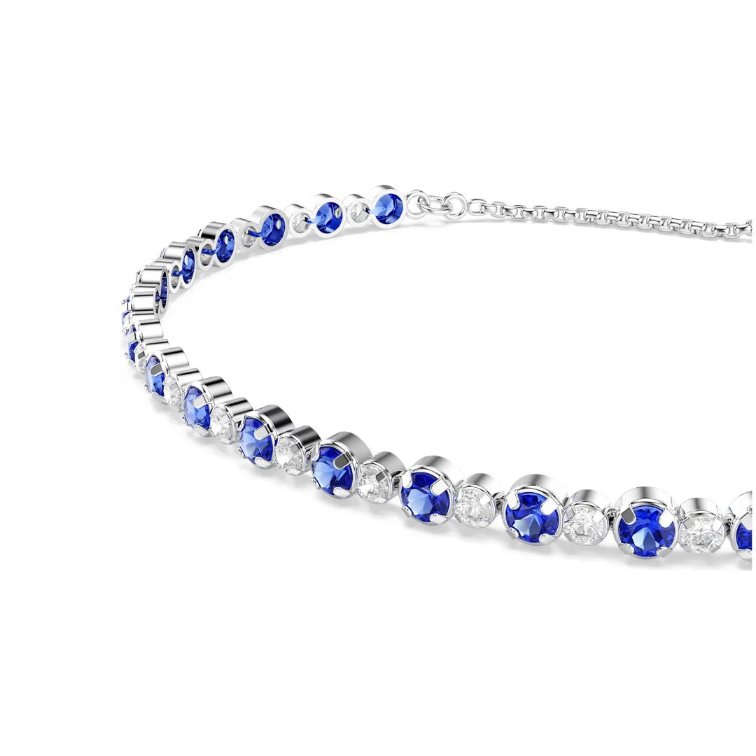 Swarovski Matrix Tennis rannekoru, vaalea metalli, siniset ja kirkkaat kristallit, 5725854 - Image 3
