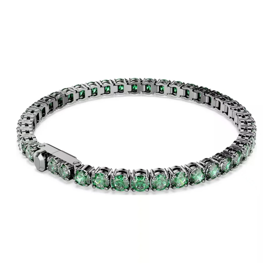 Swarovski Matrix Tennis rannekoru, vihreät kristallit - Image 3