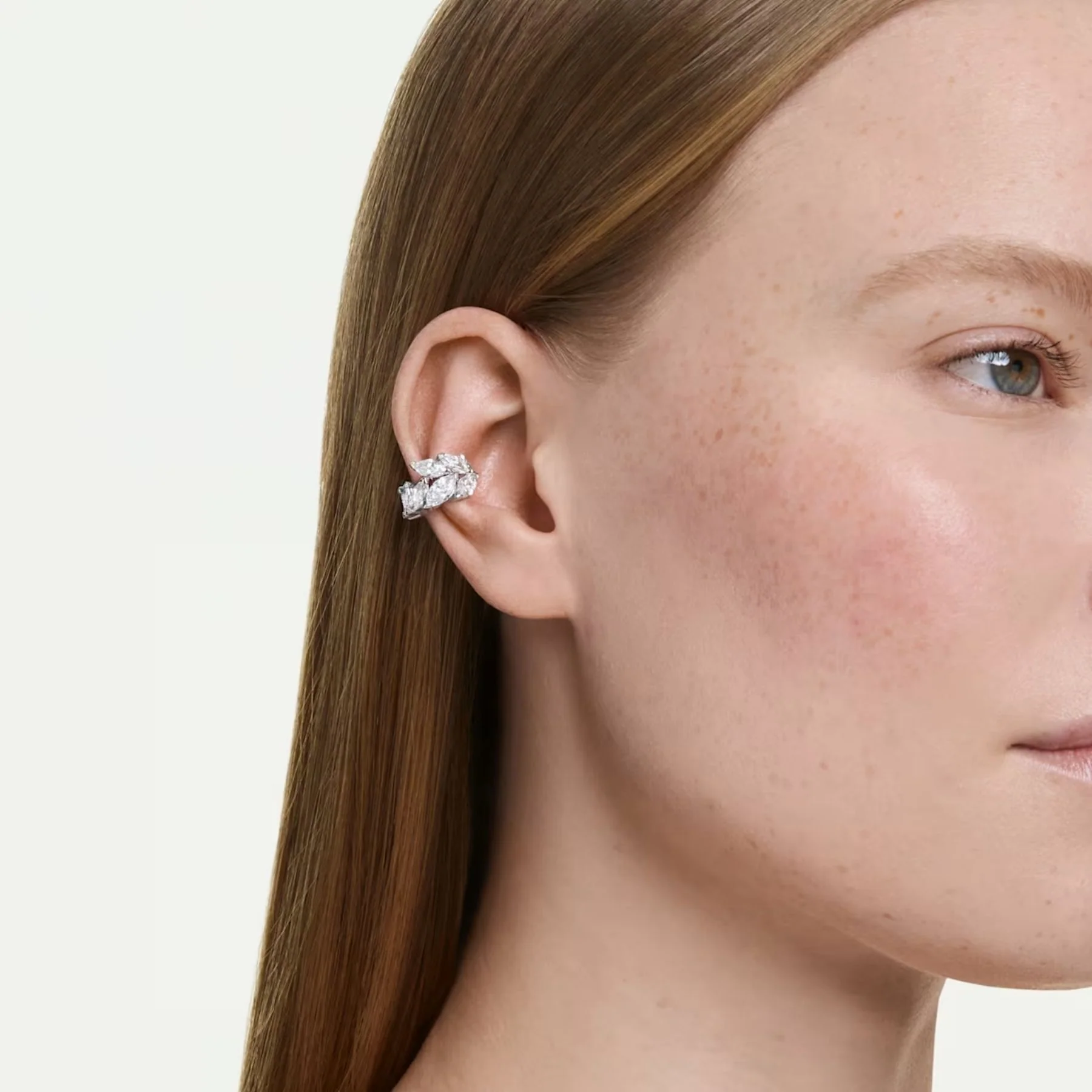 Swarovski Mesmera ear cuff -korvakorut, vaalea metalli ja kirkkaat zirkonit, 5747998 - Image 4