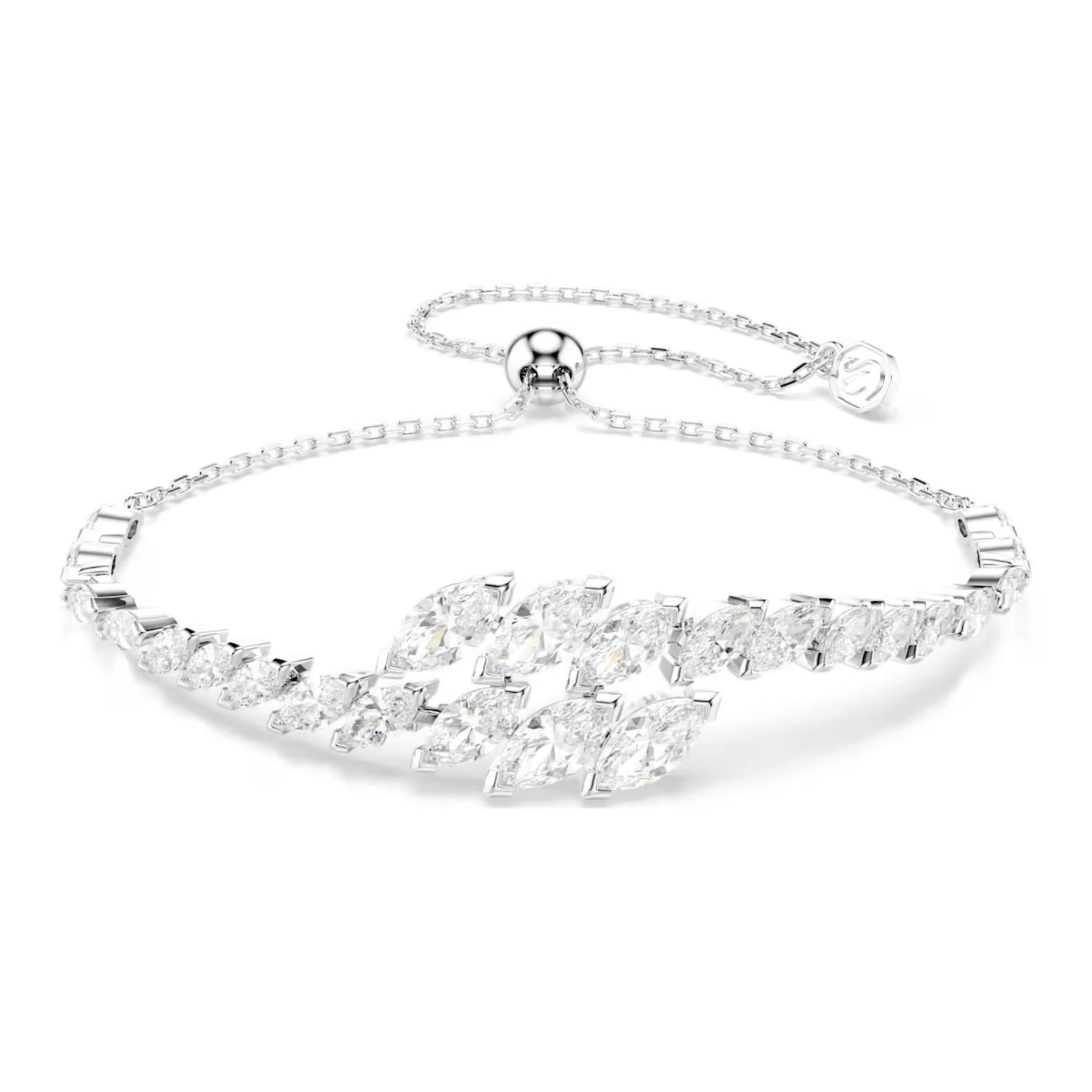 Swarovski Mesmera korusetti, kolme korua, vaalea metalli ja kirkkaat zirkoniat, 5762135 - Image 2
