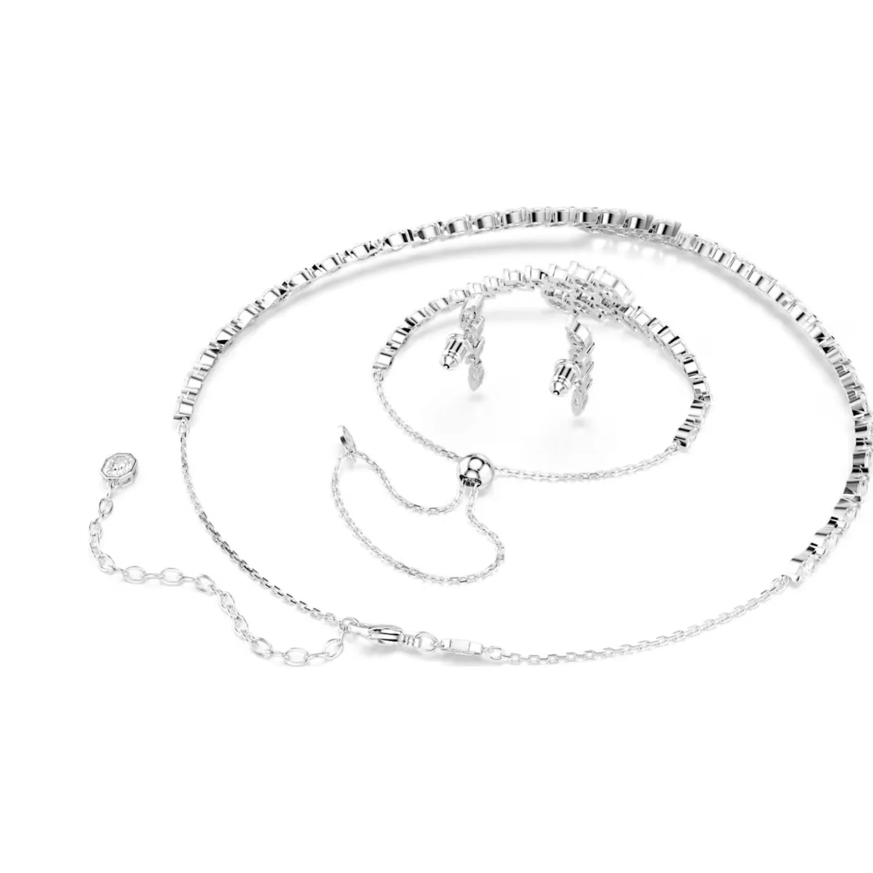 Swarovski Mesmera korusetti, kolme korua, vaalea metalli ja kirkkaat zirkoniat, 5762135 - Image 3