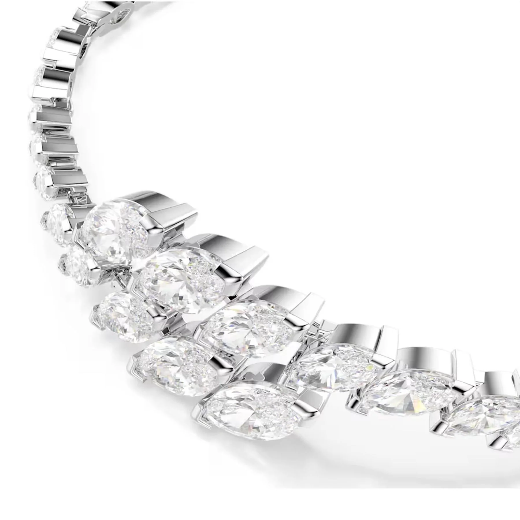 Swarovski Mesmera korusetti, kolme korua, vaalea metalli ja kirkkaat zirkoniat, 5762135 - Image 4