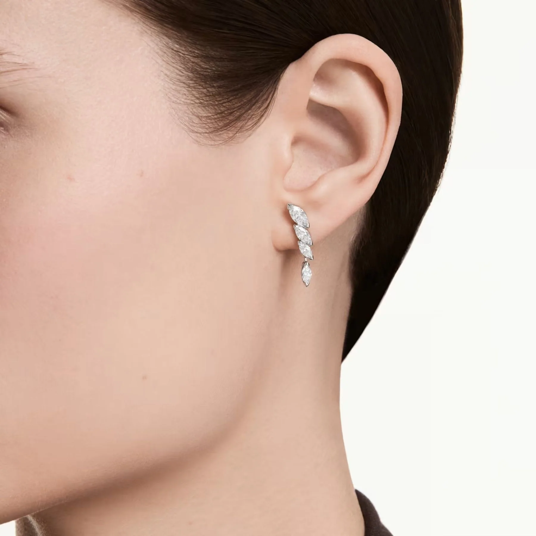 Swarovski Mesmera korvakorut, vaalea metalli ja kirkkaat zirkonit, 5748007 - Image 5