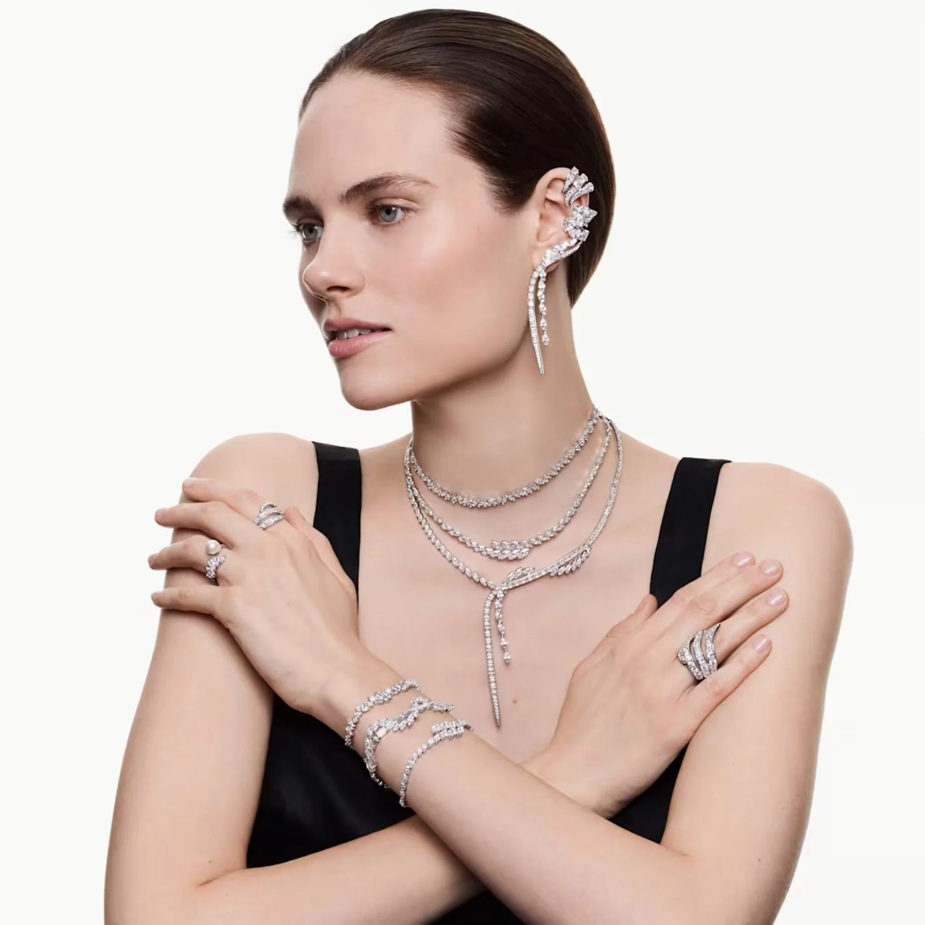 Swarovski Mesmera rannekoru, vaalea metalli ja kirkkaat zirkoniat, 5754818 - Image 6
