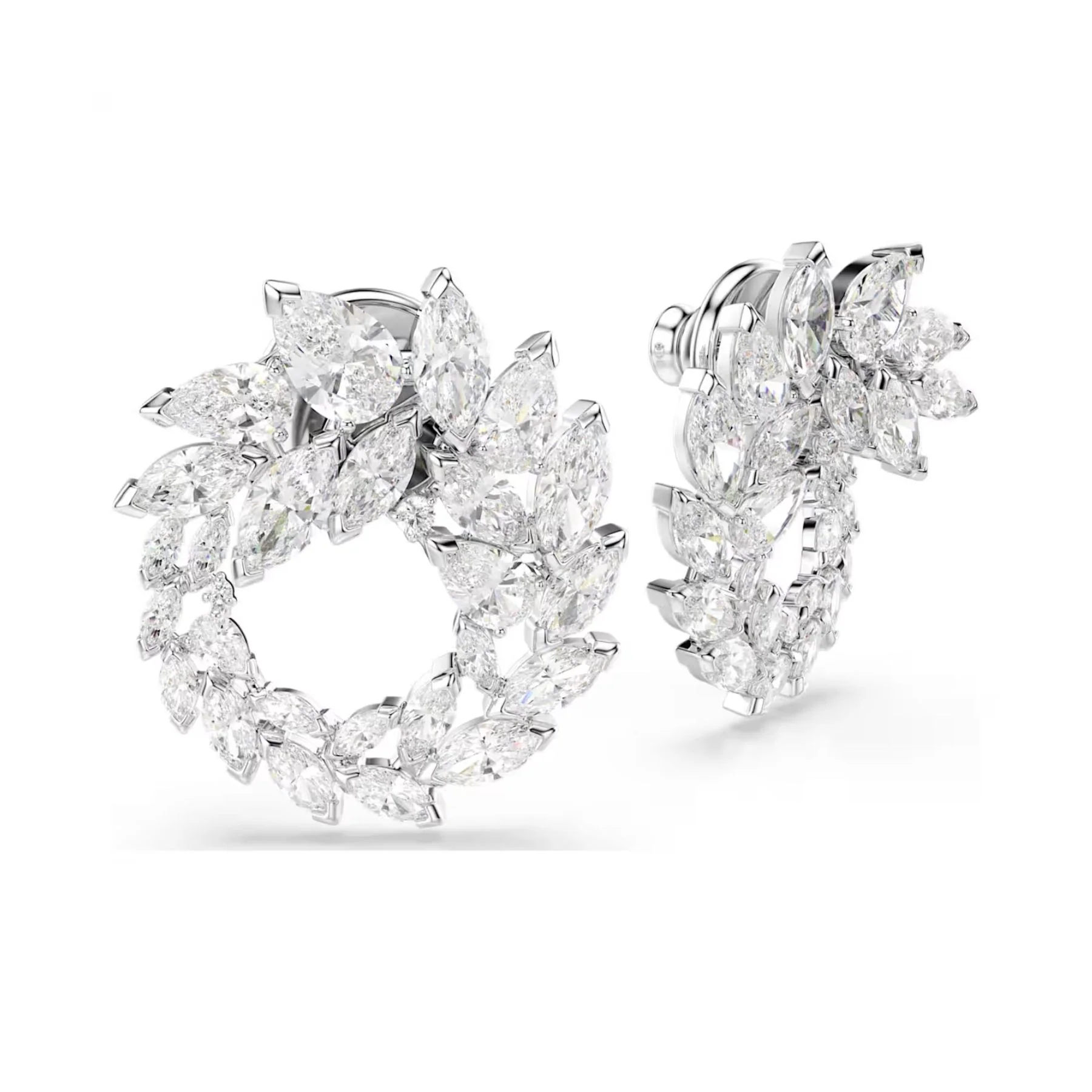Swarovski Mesmera rengaskorvakorut, vaalea metalli ja kirkkaat zirkonit, 5748008 - Image 2