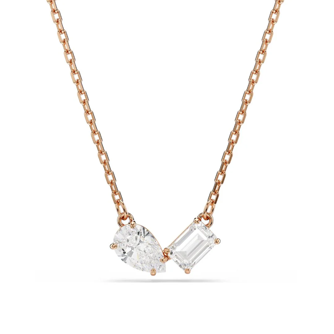 Swarovski Mesmera riipus ja korvakorut, ruusukullanväri ja kirkkaat kristallit 5734246 - Image 2