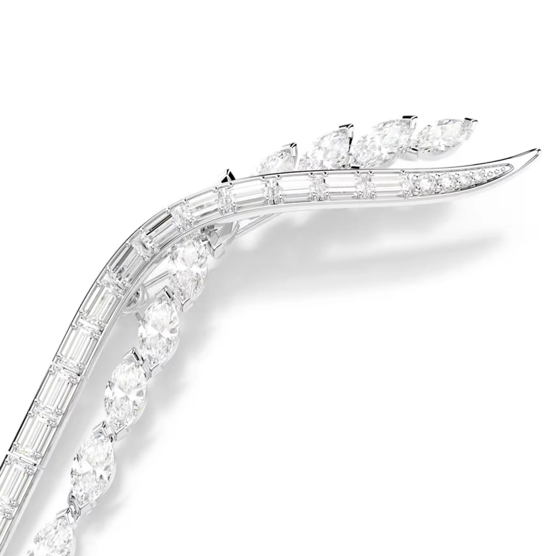 Swarovski Mesmera rintakoru, vaalea metalli ja kirkkaat zirkonit, 5761004 - Image 5