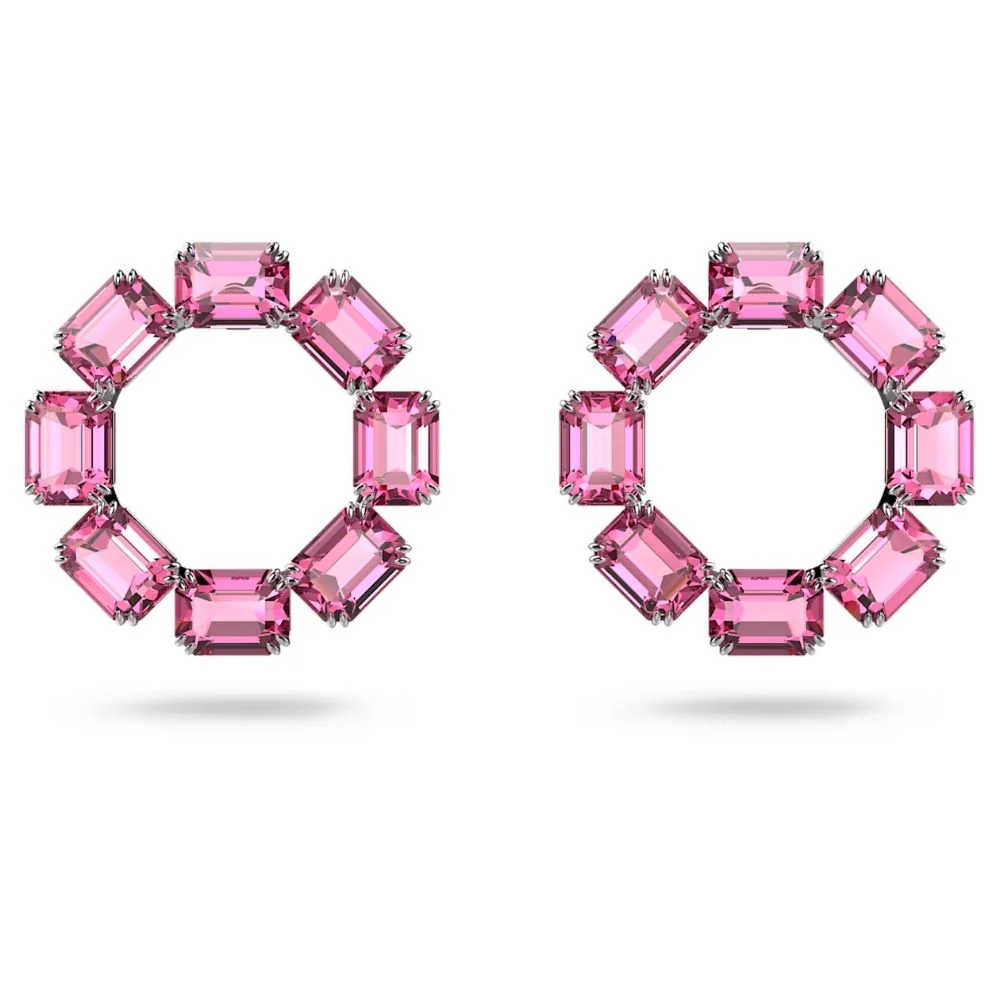 Swarovski Millenia Circle korvakorut pinkeillä kristalleilla, 5614296 - Image 2