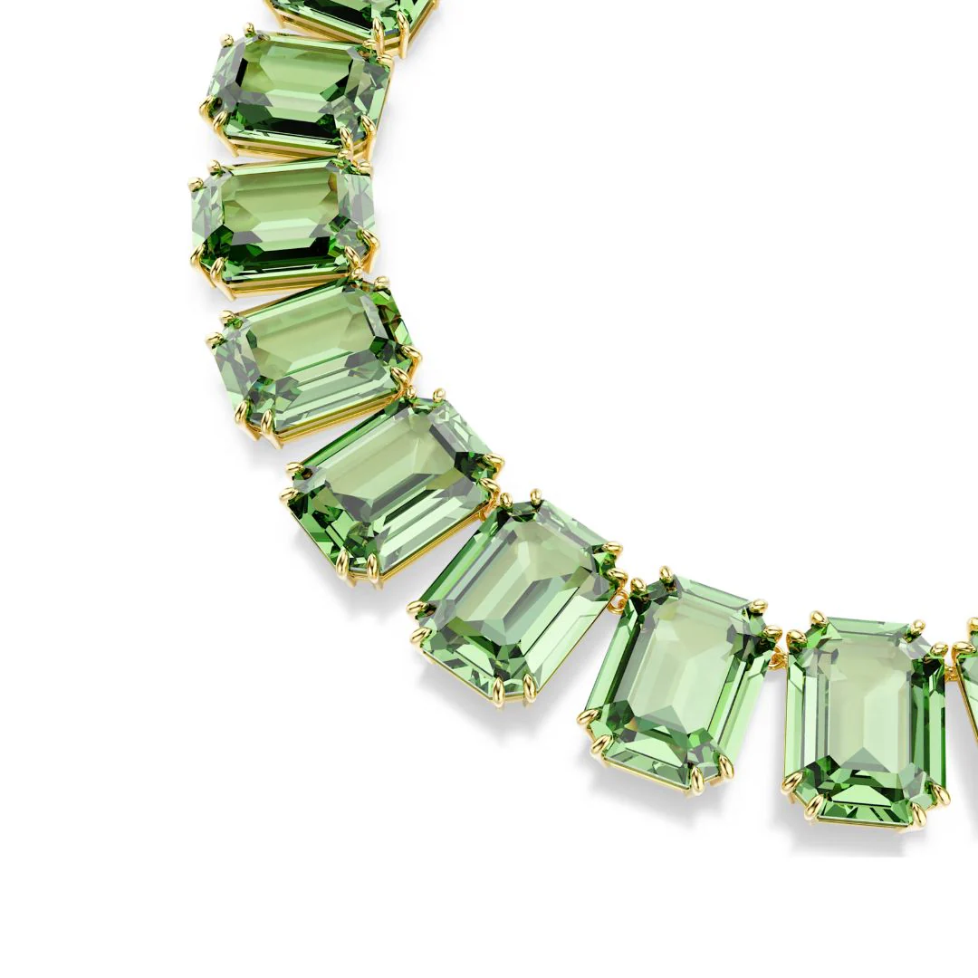 Swarovski Millenia kaulakoru, keltakullanväri ja vihreät kristallit 5714396 - Image 3